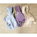 Children's Solid Color Hooded Jacket